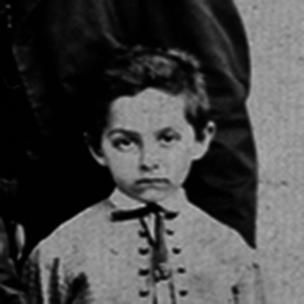 Joaquim Bensaude als ungefähr Siebenjähriger. Ausschnitt aus einem Famlienfoto von 1866.
