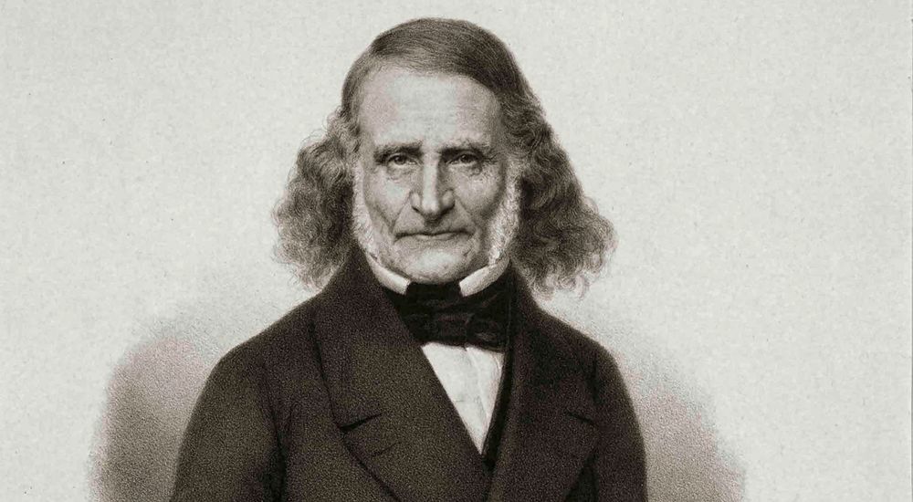 Leopold Zunz im Alter von 70 Jahren. Lithografie von Carl Fischer, 1864